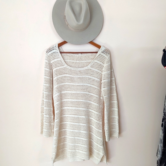 Spell Odette crochet beach coverup M - Picture 3 of 9